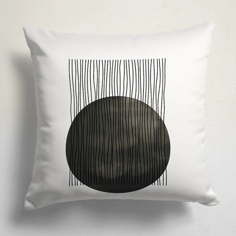 Abstract Geometric Minimalist Cushion Cover