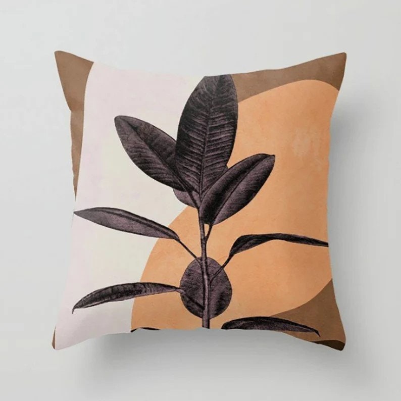 Modern Floral Abstract Pastel Colours Cushion Cover
