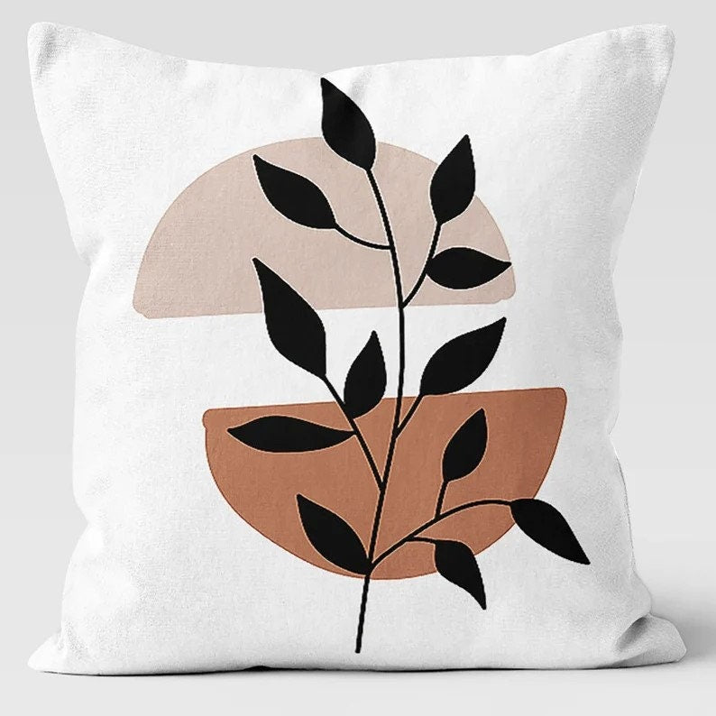 Modern Floral Abstract Pastel Colours Cushion Cover