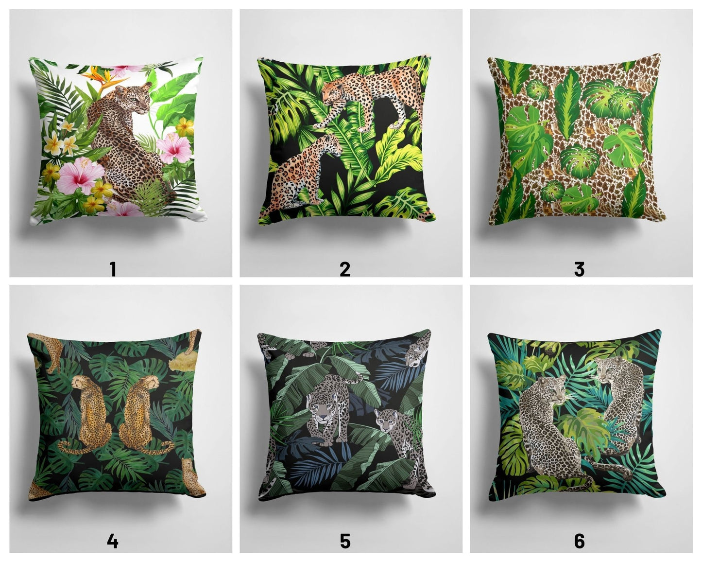 Cheetah Leopard Jungle Printed Animal Cushion Cover