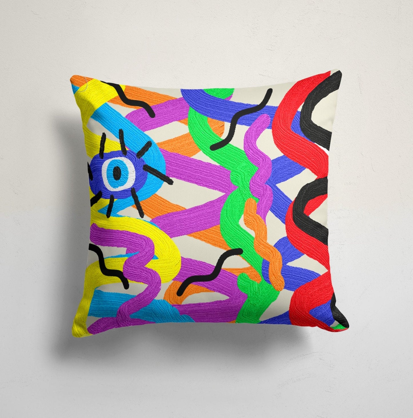 Colorful Abstract Cushion Cover Minimalist Throw Cushion Case