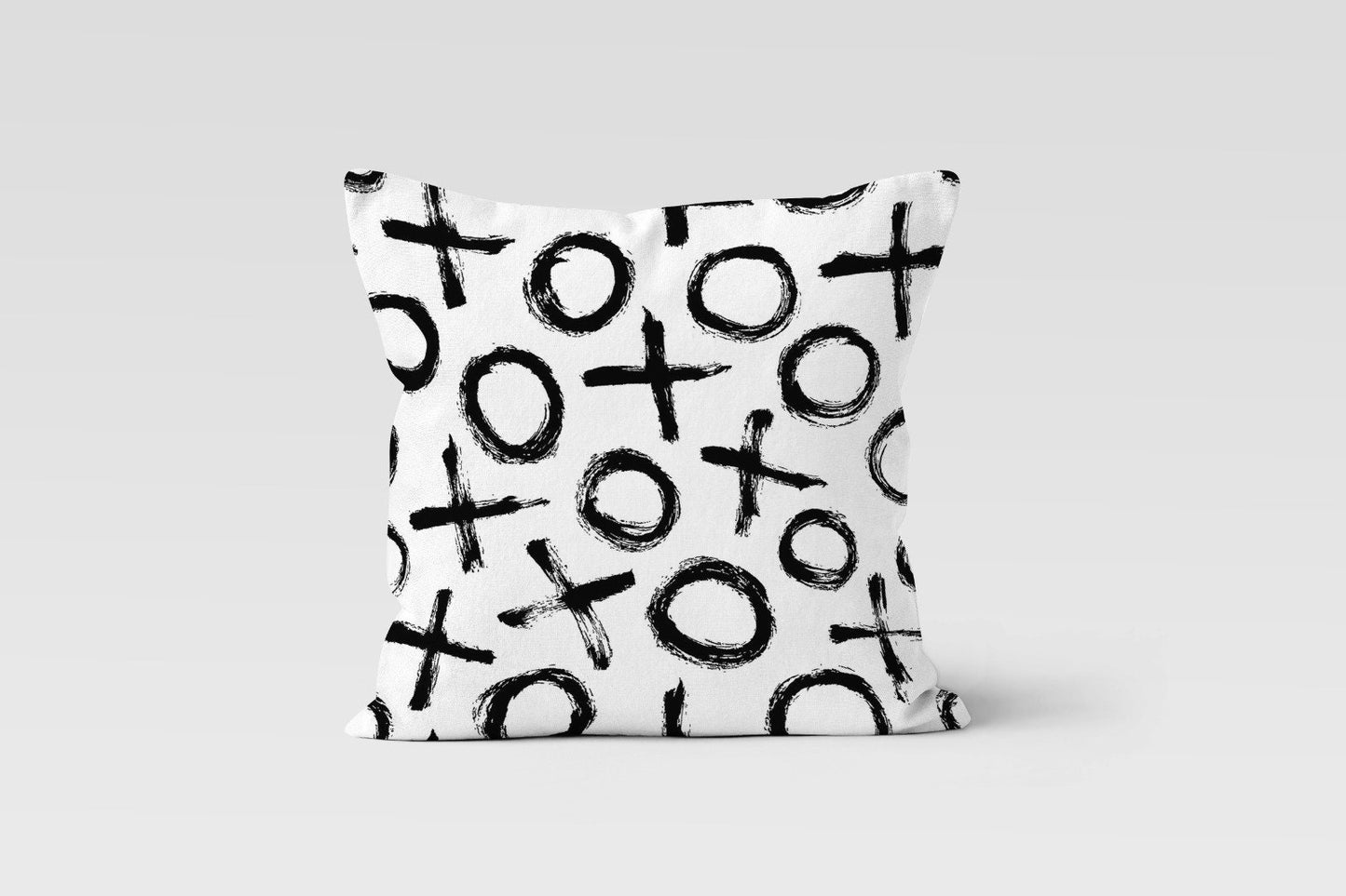 Abstract Zebra Botanical Cushion Cover, Geometric Brushstroke