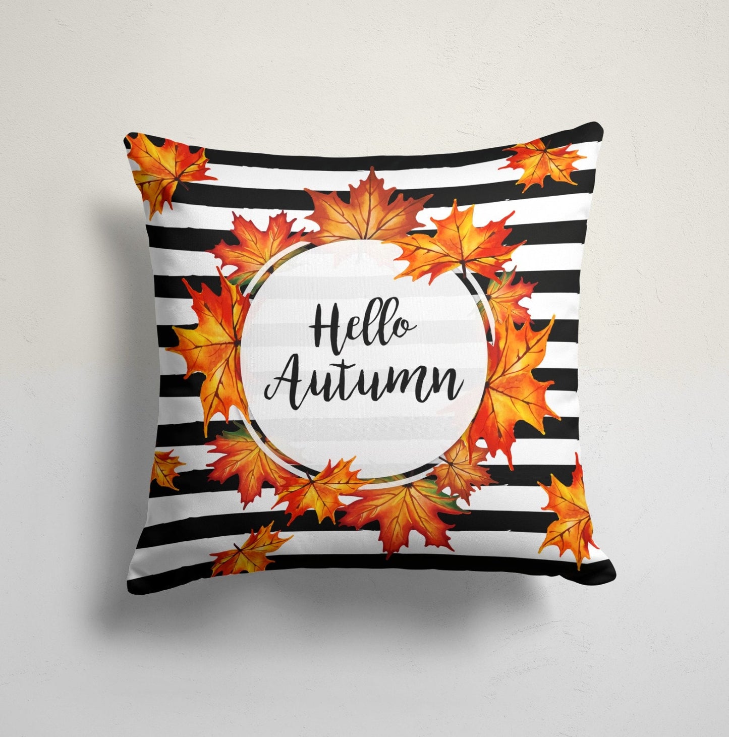 Autumn Fall Halloween Pumpkin Cushion Cover
