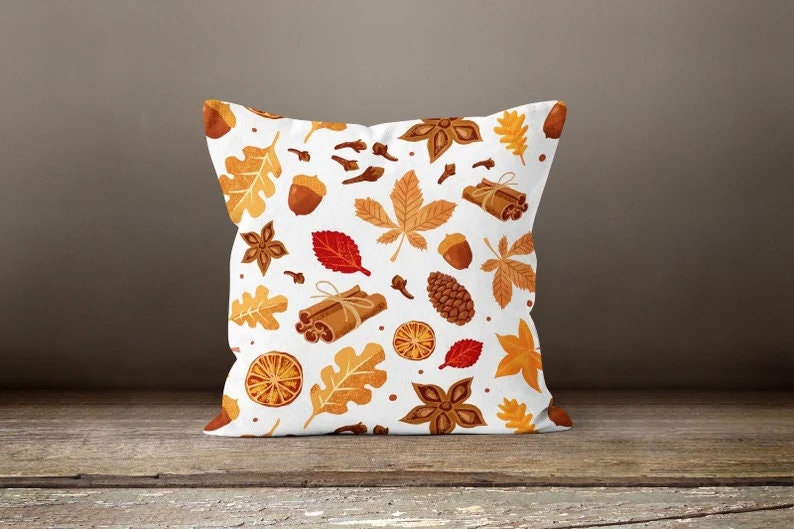 Squirrel Acorn Autumn and Fall Inspired Cushion Cover