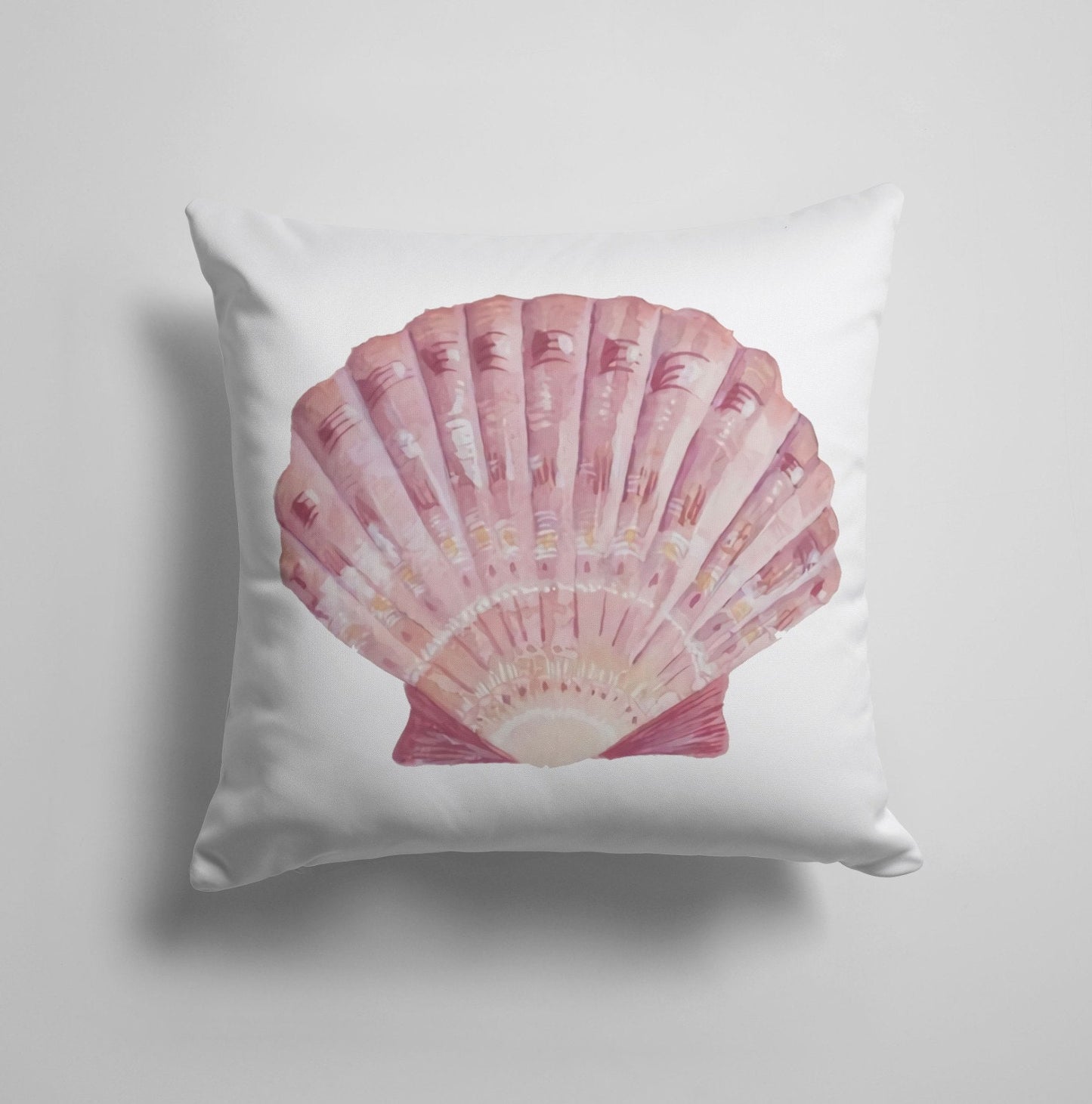 Oyster Seahorse Seashell Nautical Beach House Cushion Cover