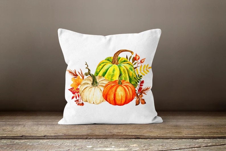 Autumn Halloween Pumpkin Farmhouse Style Cushion Cover