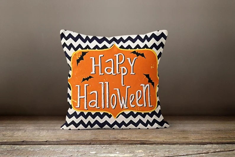 Autumn Halloween Pumpkin Farmhouse Style Cushion Cover
