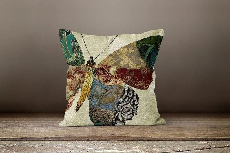 Butterfly Decorative Cushion and Throw Cushion Cover