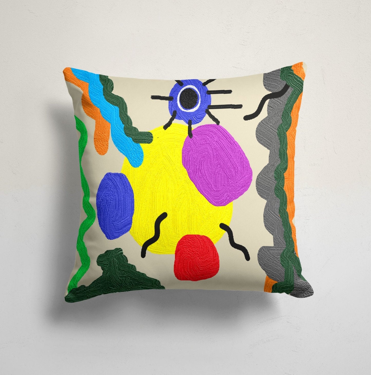 Colorful Abstract Cushion Cover Minimalist Throw Cushion Case