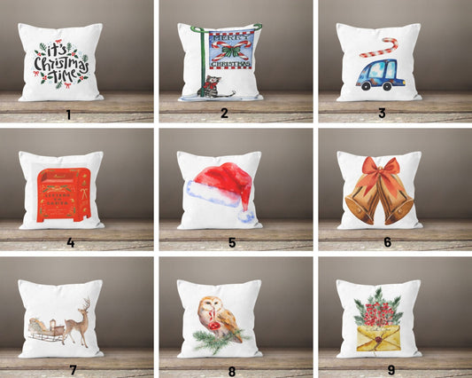 Christmas Cushion Cover Santa Hat Throw Cushion Case