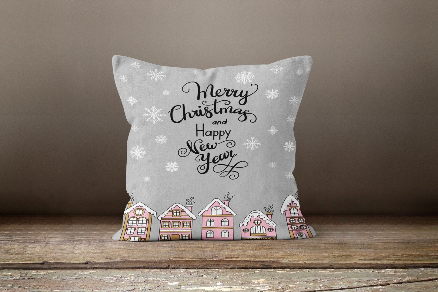 Christmas Themed Snowflake Cushion Cover