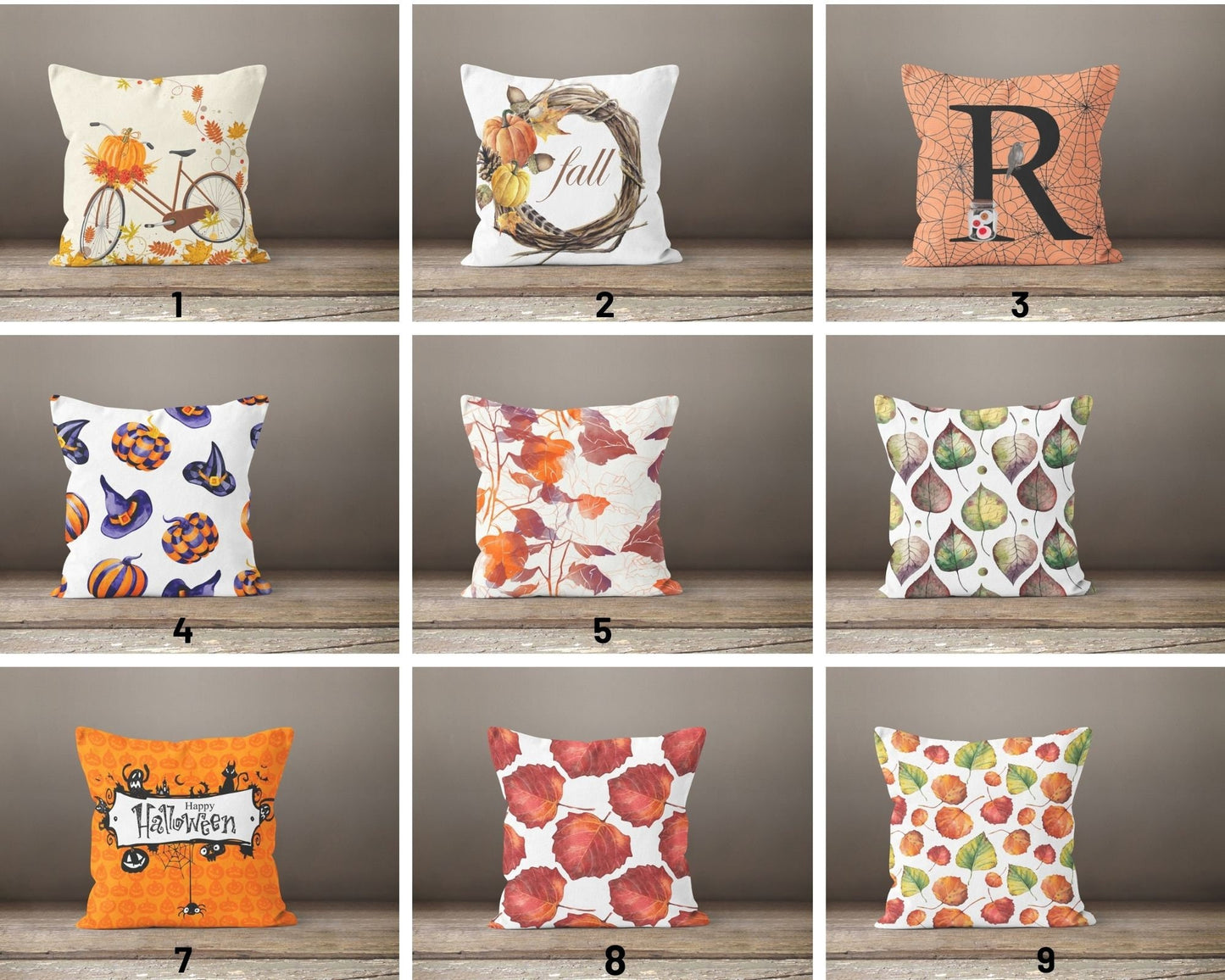 Halloween Cushion Cover Autumn Decorative Throw Cushion Case
