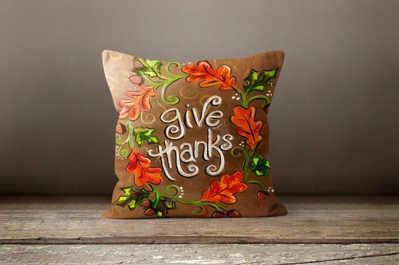 Squirrel and Terracotta Plaid Autumn Inspired Cushion Cover