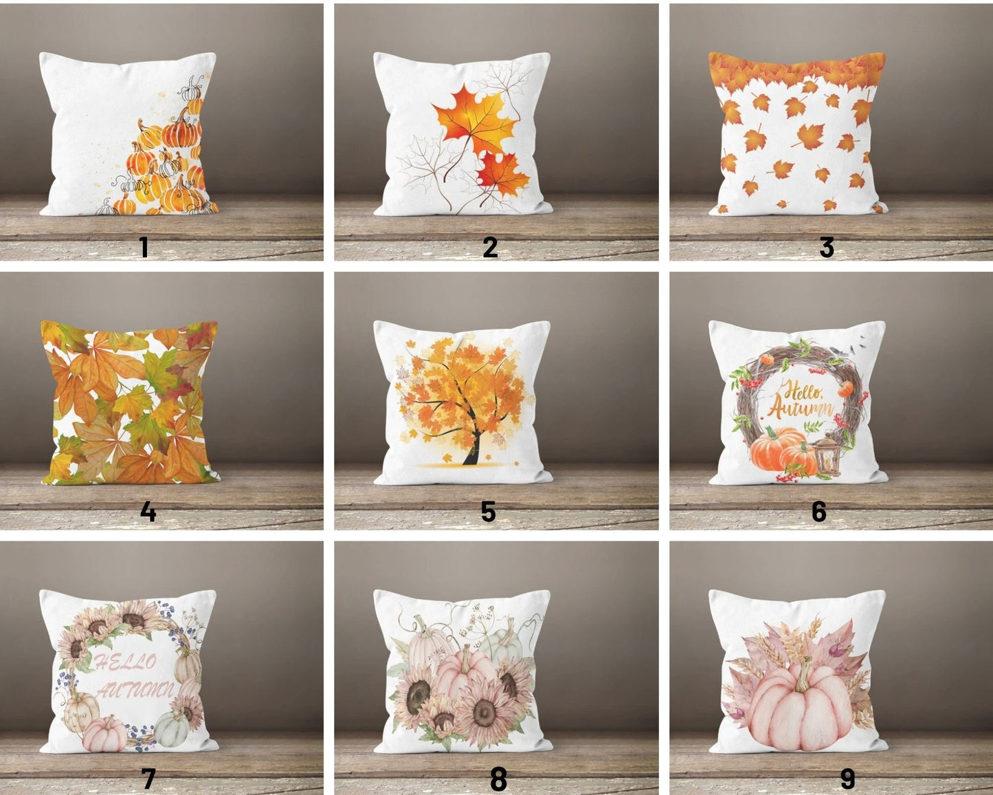 Autumn Fall Leaves Cushion Cover