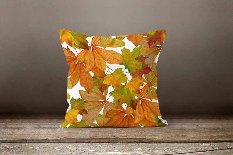 Autumn Fall Leaves Cushion Cover
