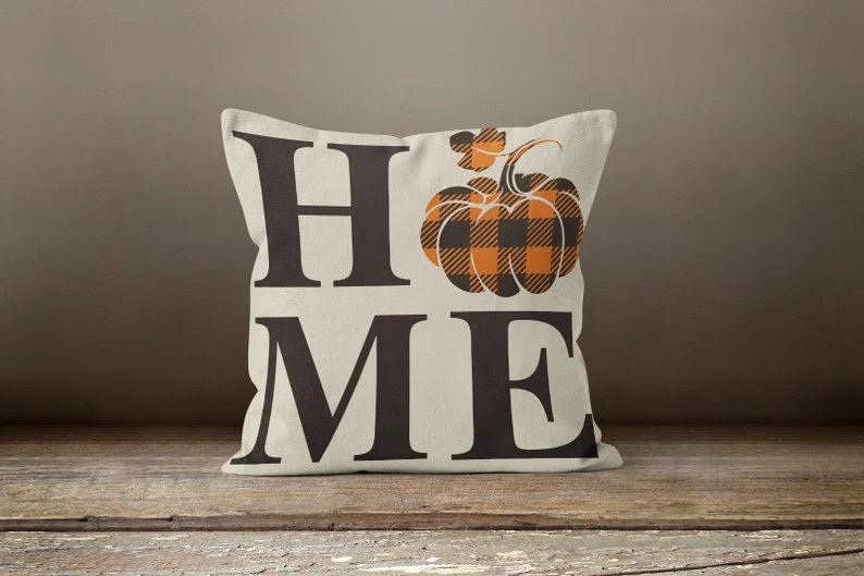 Fall Autumn Orange Yellow Dry Leaves Cushion Cover
