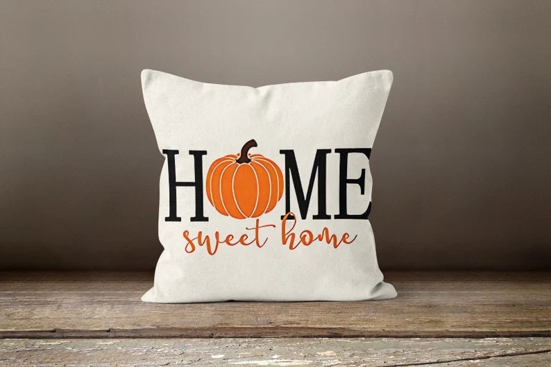 Fall Autumn Orange Yellow Dry Leaves Cushion Cover
