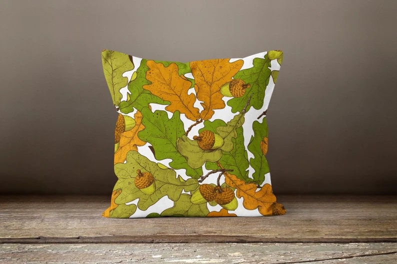 Squirrel Acorn Autumn and Fall Inspired Cushion Cover