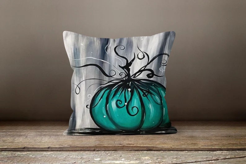 Acorns, Fall Leaves Cushion Cover, Elegant Autumn Farmhouse Decor