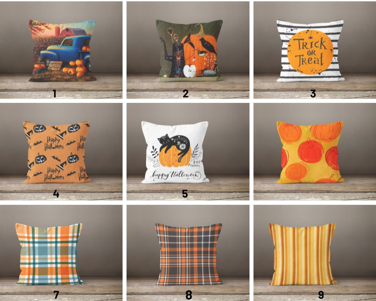 Halloween Decorative Pumpkin Throw Cushion Covers