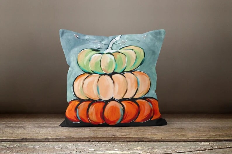Autumn Pumpkin Pillow Cover Farmhouse Style Cushion Case