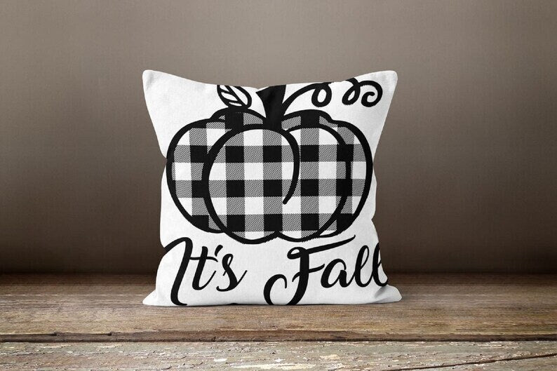 Autumn Pumpkin Pillow Cover Farmhouse Style Cushion Case
