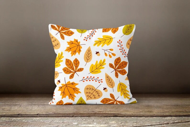 Autumn Pumpkin Pillow Cover Farmhouse Style Cushion Case