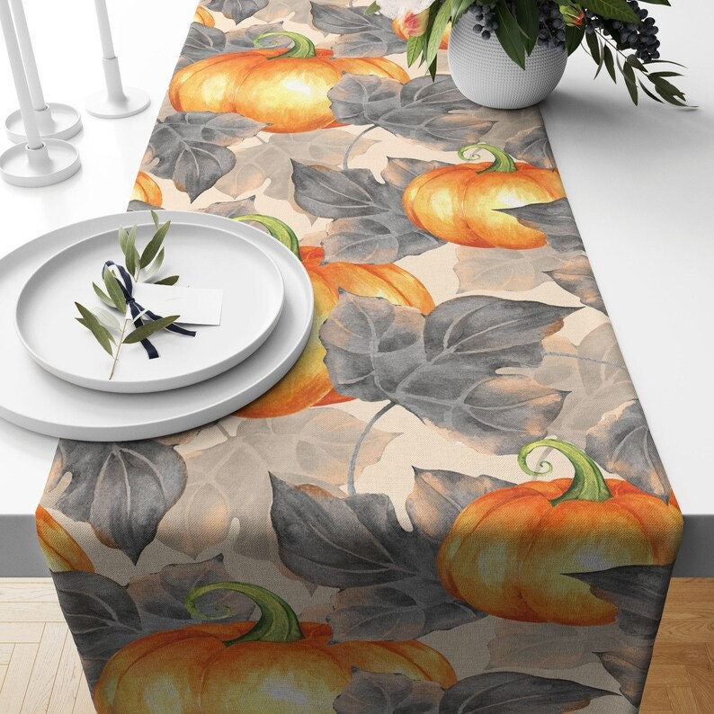 Autumn Fall Themed Kitchen Table Runner