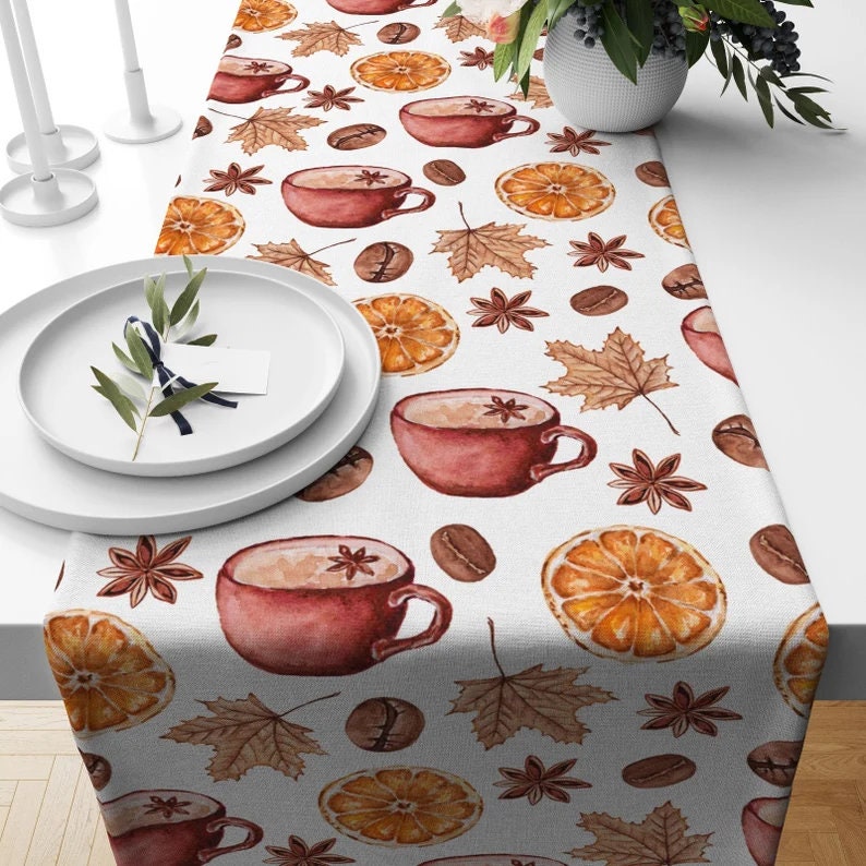 Autumn Fall Themed Kitchen Table Runner
