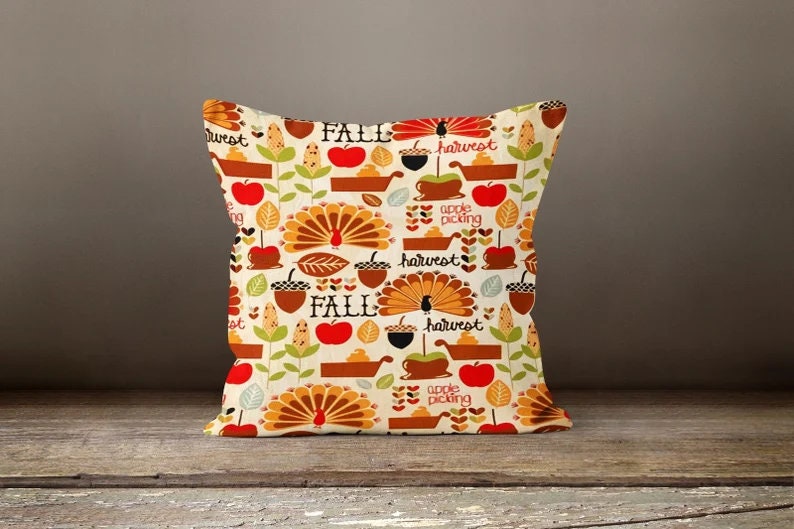 Fall Wreath Autumn Dry Leaves Throw Cushion Cover