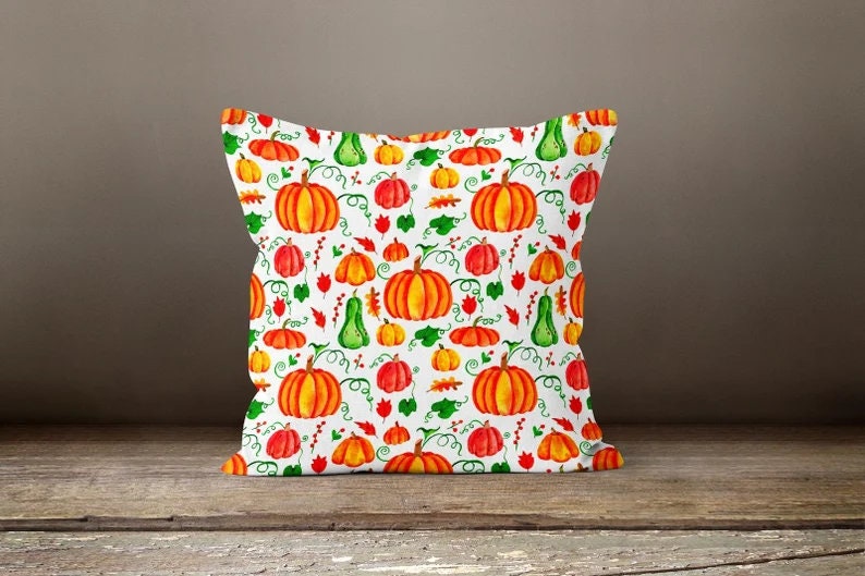 Fall Wreath Autumn Dry Leaves Throw Cushion Cover