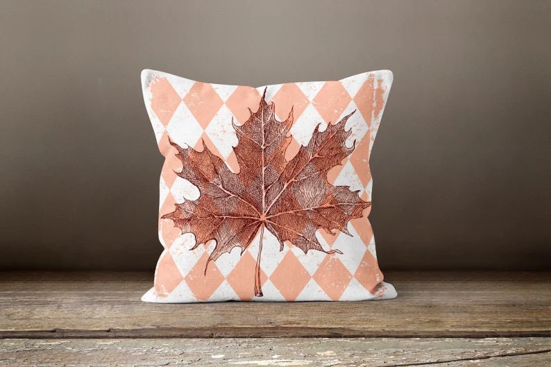 Fall Wreath Autumn Dry Leaves Throw Cushion Cover