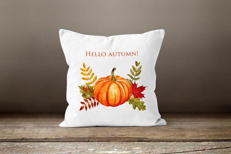 Autumn Halloween Pumpkin Farmhouse Style Cushion Cover