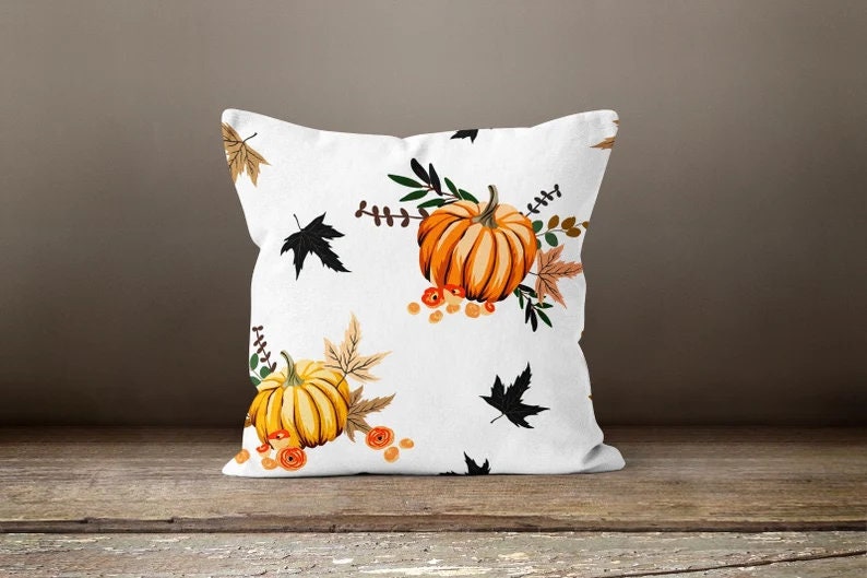 Autumn Halloween Pumpkin Farmhouse Style Cushion Cover