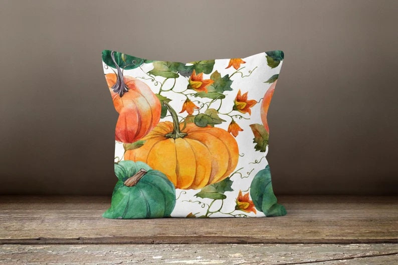 Autumn Halloween Pumpkin Farmhouse Style Cushion Cover