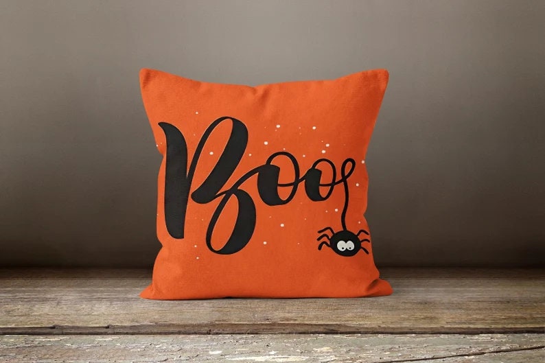 Autumn Halloween Pumpkin Farmhouse Style Cushion Cover