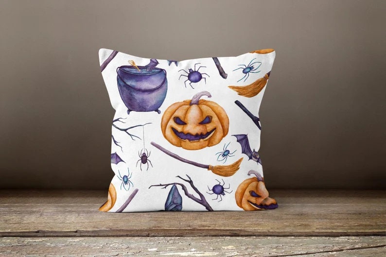 Fall Trend Autumn Halloween Carved Pumpkin Cushion Cover