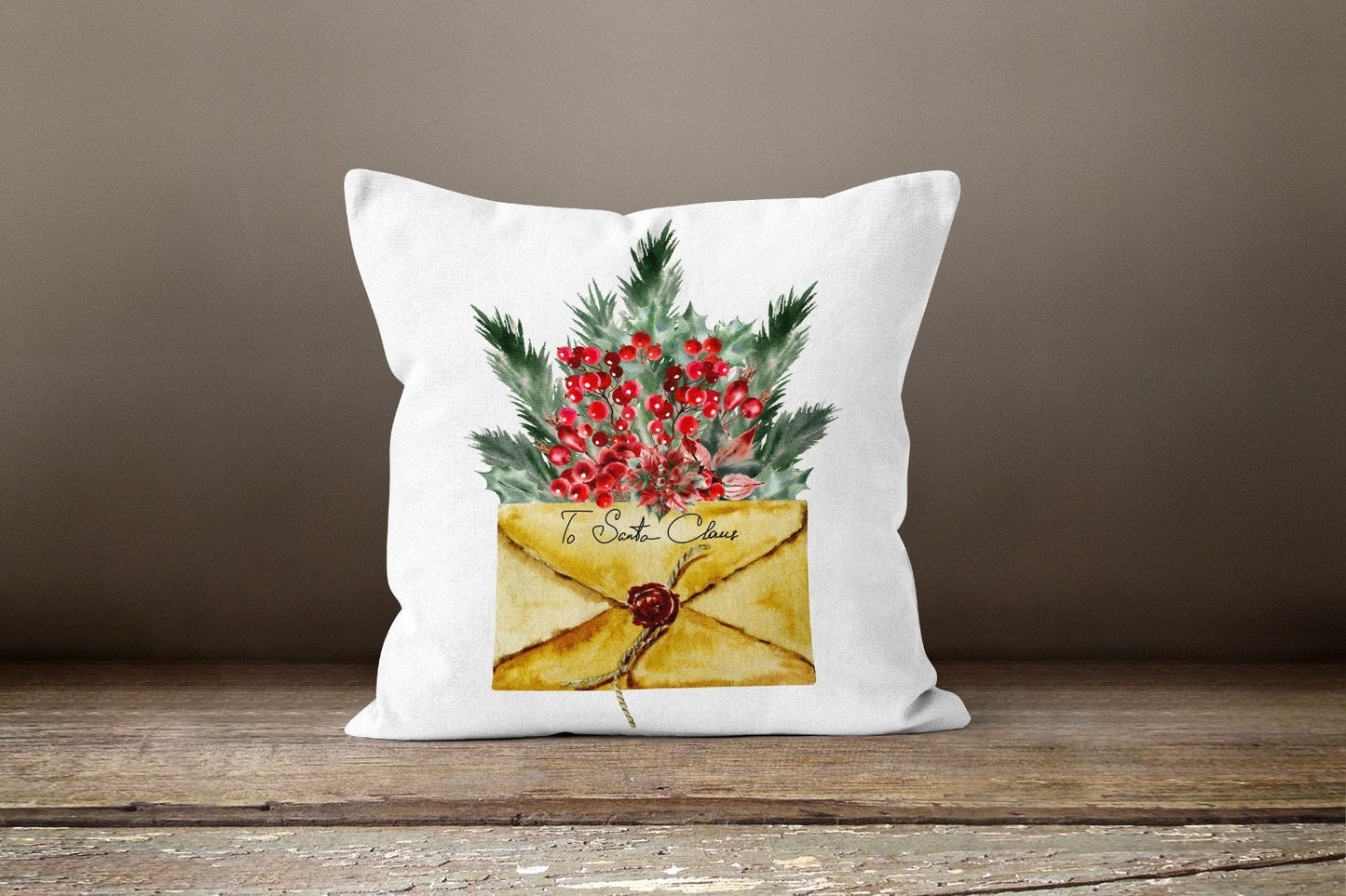 Christmas Cushion Cover Santa Hat Throw Cushion Case