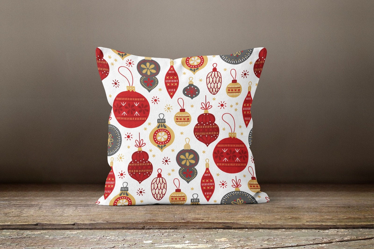 Christmas Themed Snowflake Cushion Cover