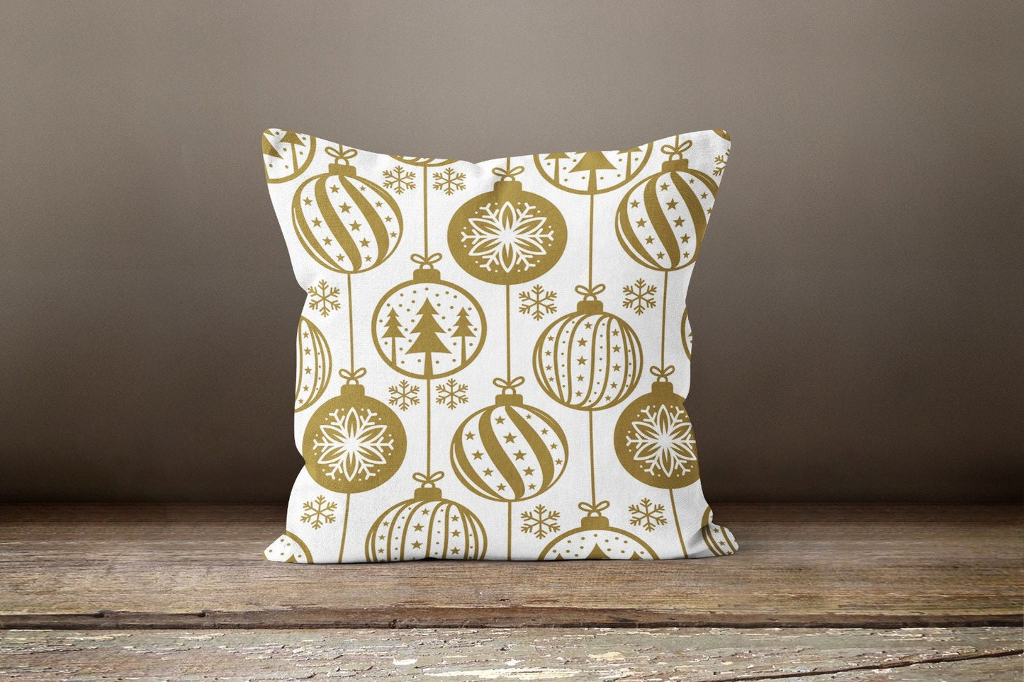 Christmas Themed Snowflake Cushion Cover
