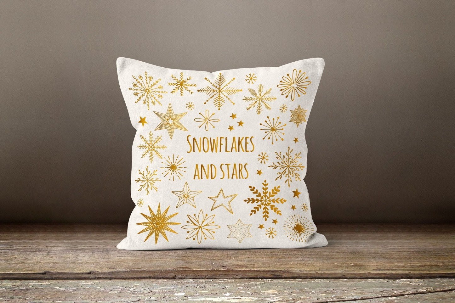 Christmas Themed Snowflake Cushion Cover