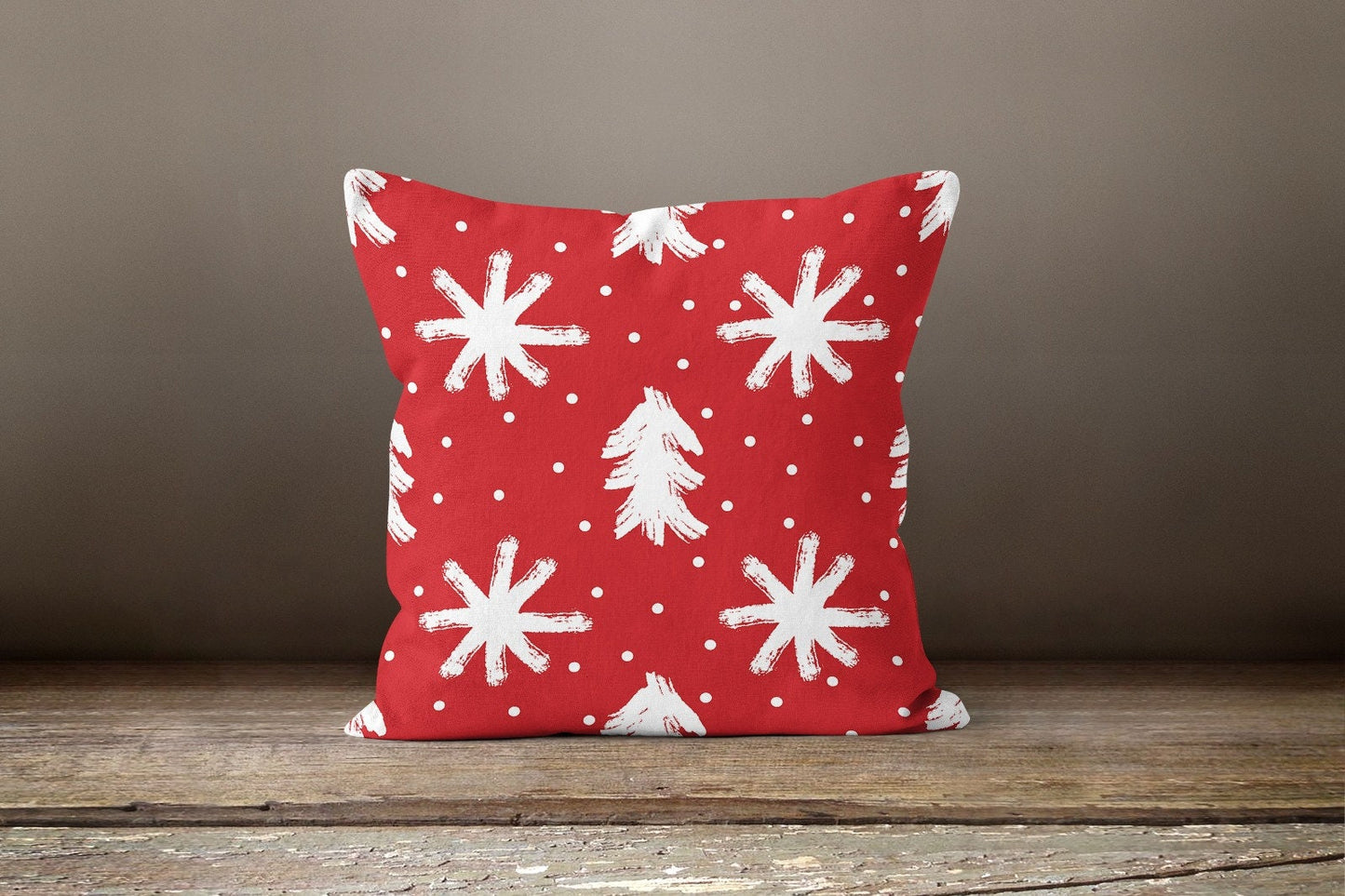 Christmas Snowflake Lantern Festive Holiday Cushion Cover