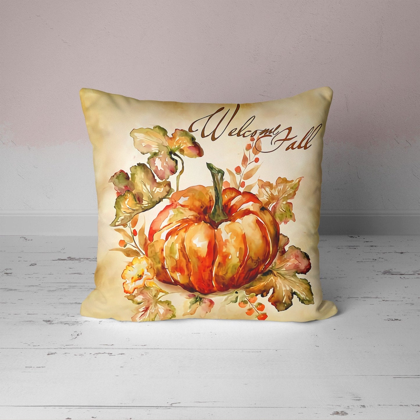 Pumpkin Carved Fall Halloween Cushion Cover