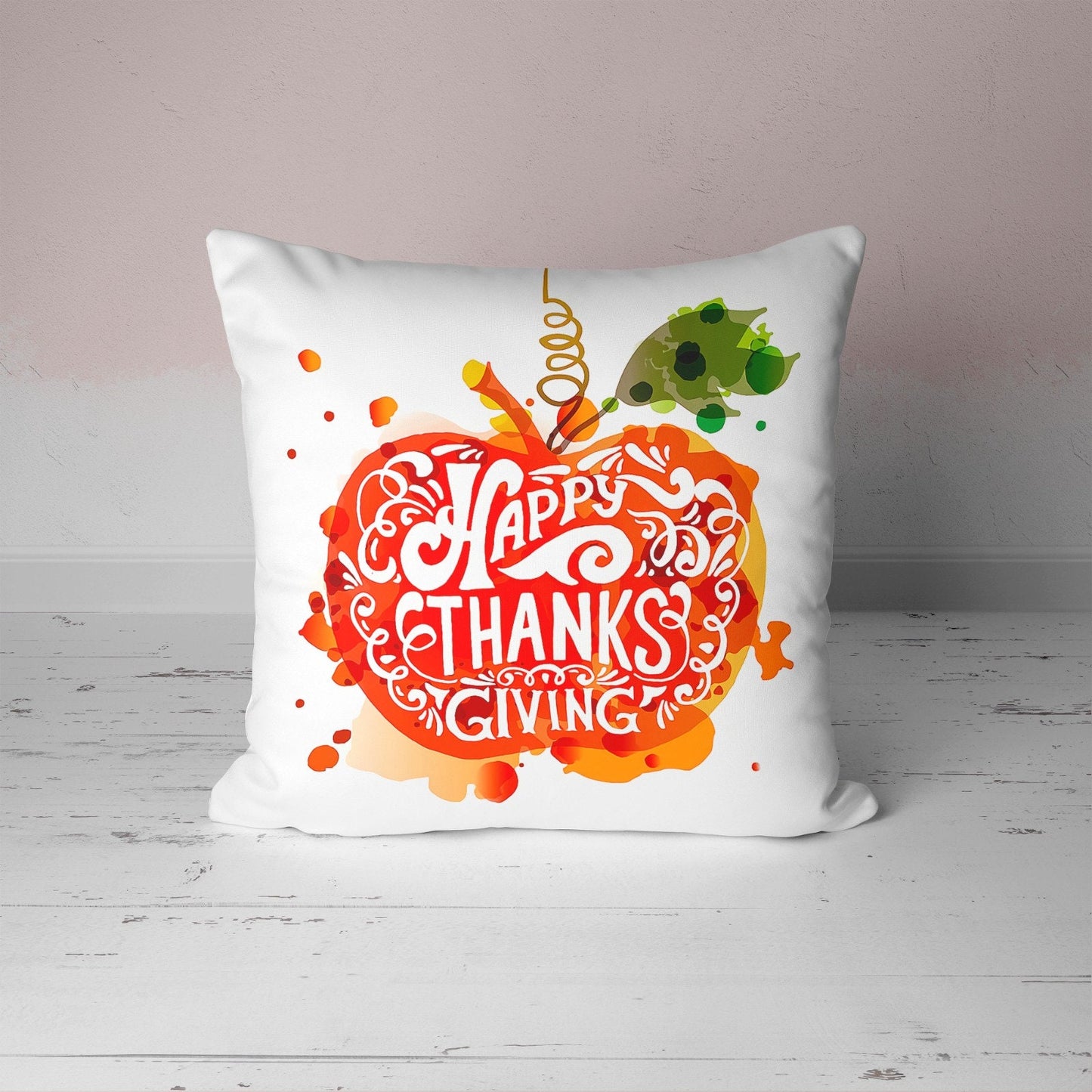 Pumpkin Carved Fall Halloween Cushion Cover