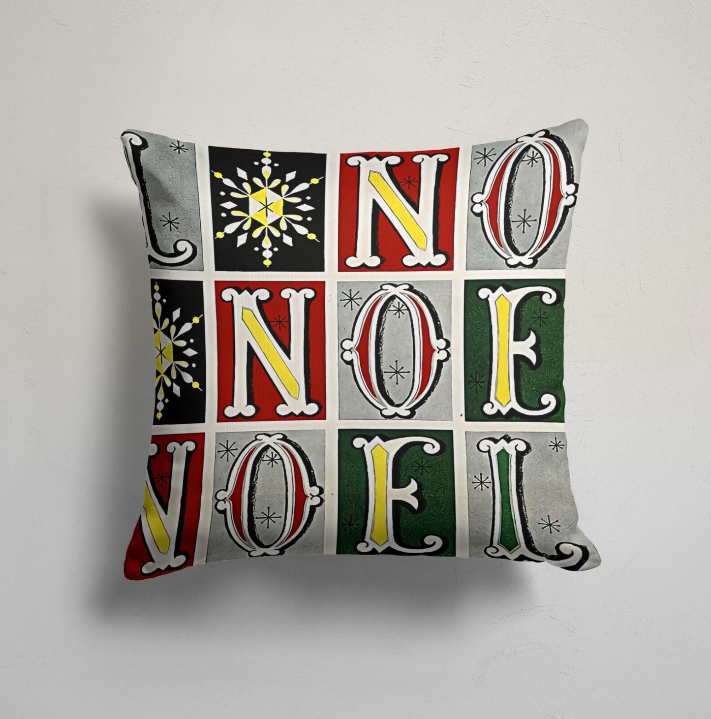Joyful Christmas Winter-Themed Festive Holiday Cushion Cover