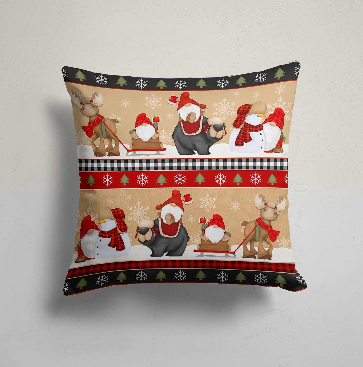 Christmas Snowflake Winter Trend Designs Throw Cushion Cover