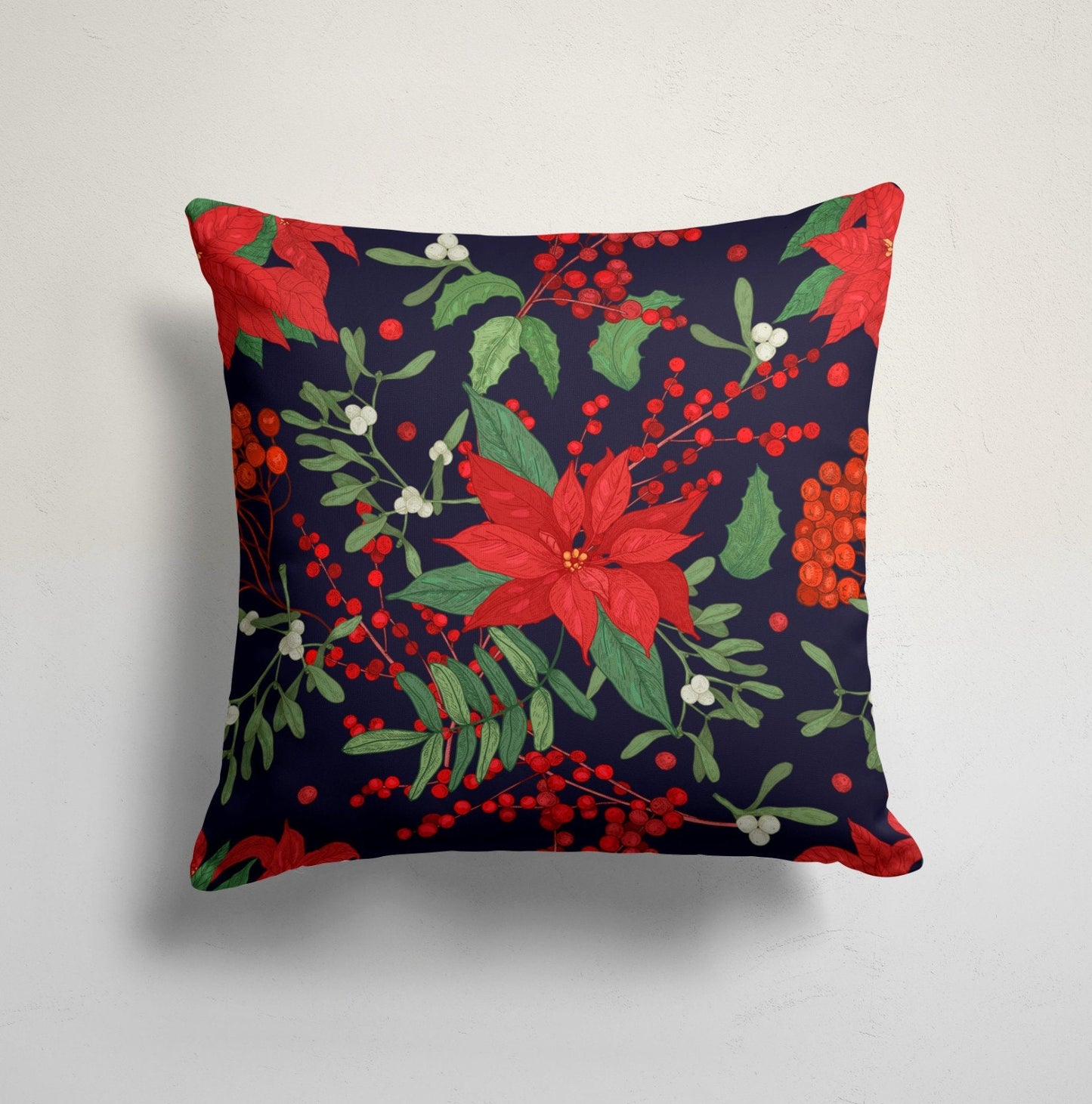 Merry Christmas Lights Cushion Cover, Christmas Cheer for Your Home