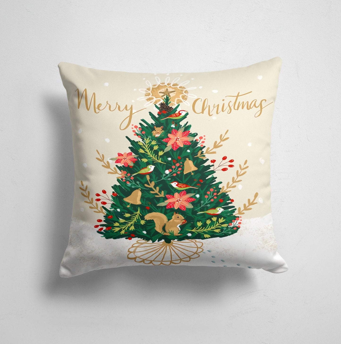 Gnome and Snowman Printed Christmas Cushion Covers