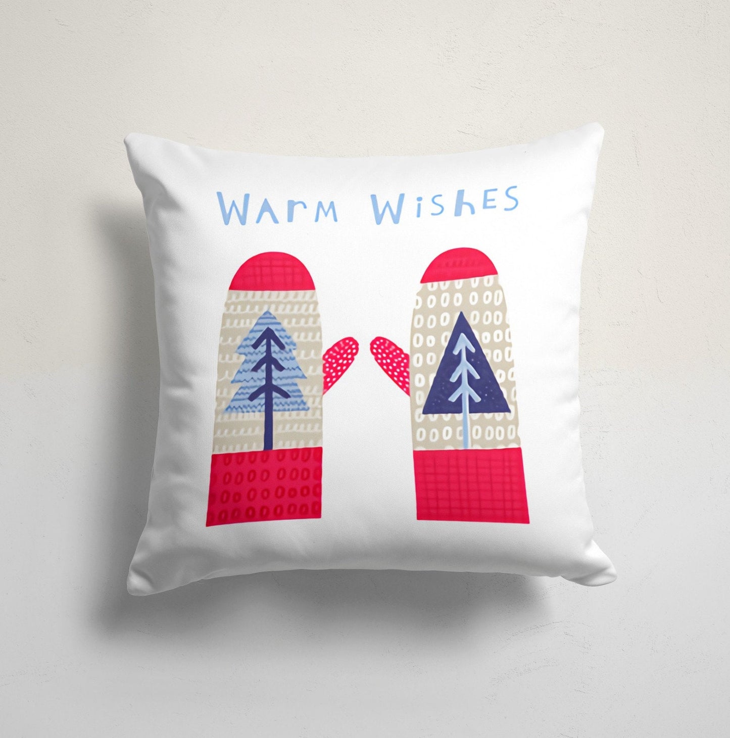 Red and Green Winter Decor Merry Christmas Cushion Cover