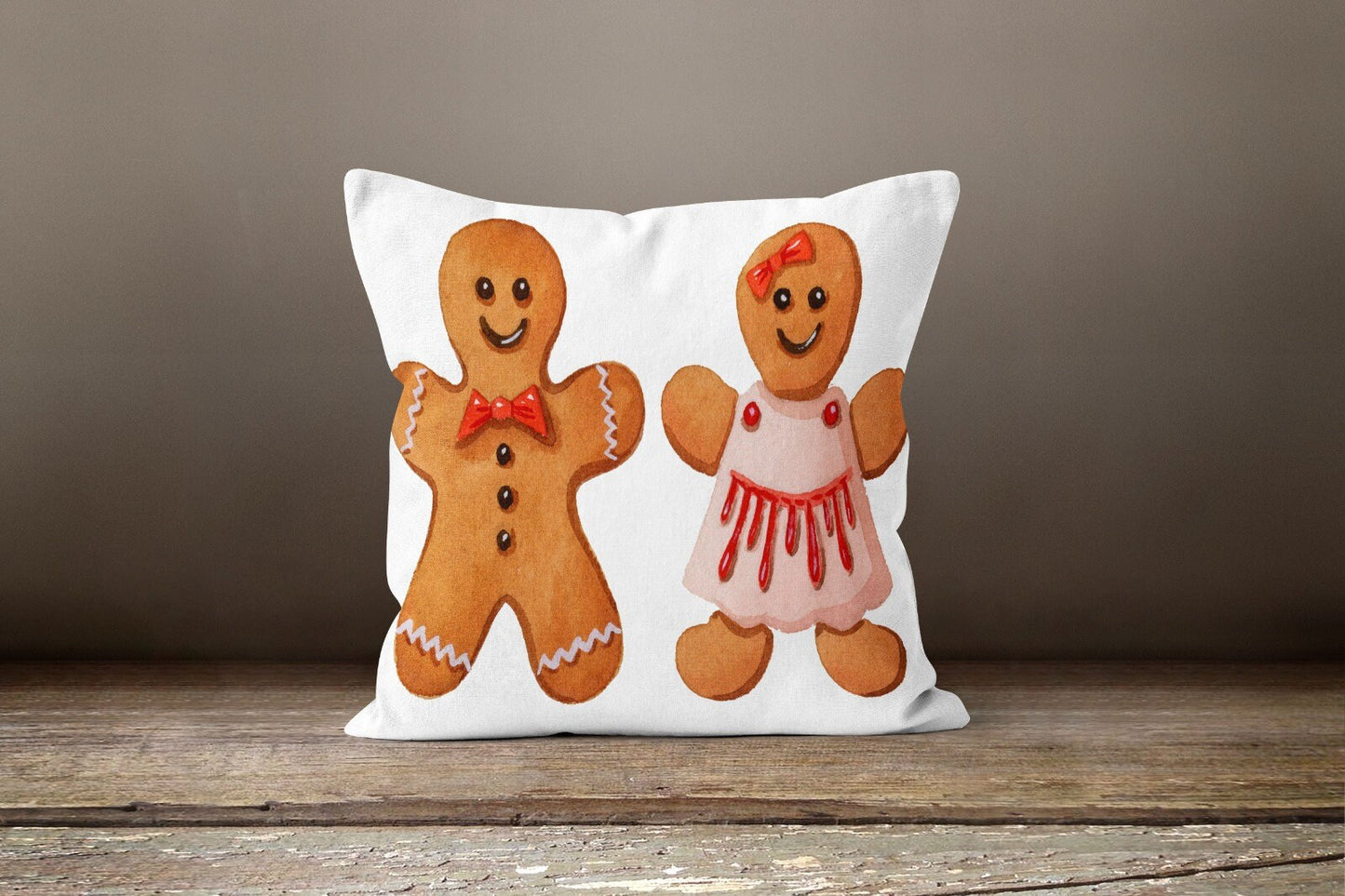 Christmas Ginger Bread Festive Gnome Cushion Cover